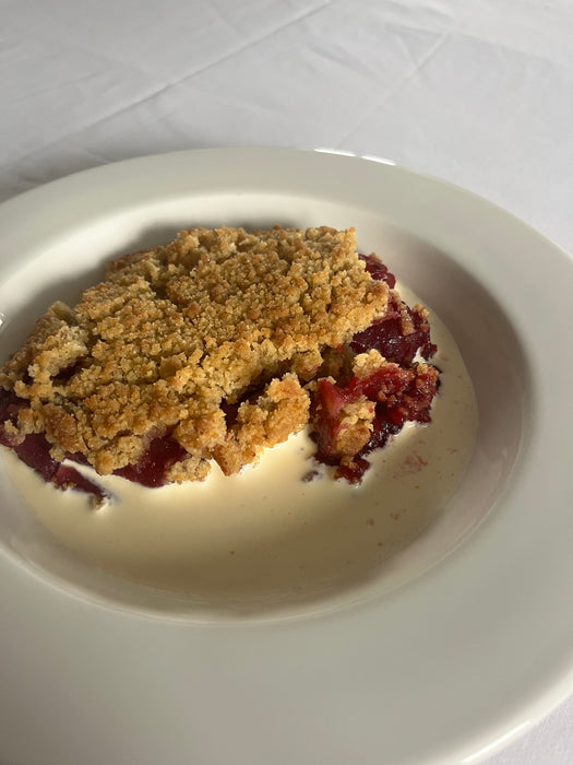Apple & Blackberry Crumble