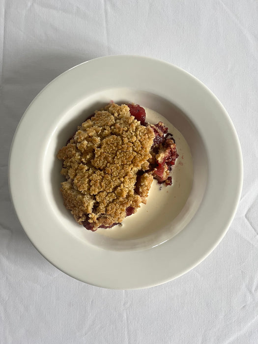 Apple & Blackberry Crumble