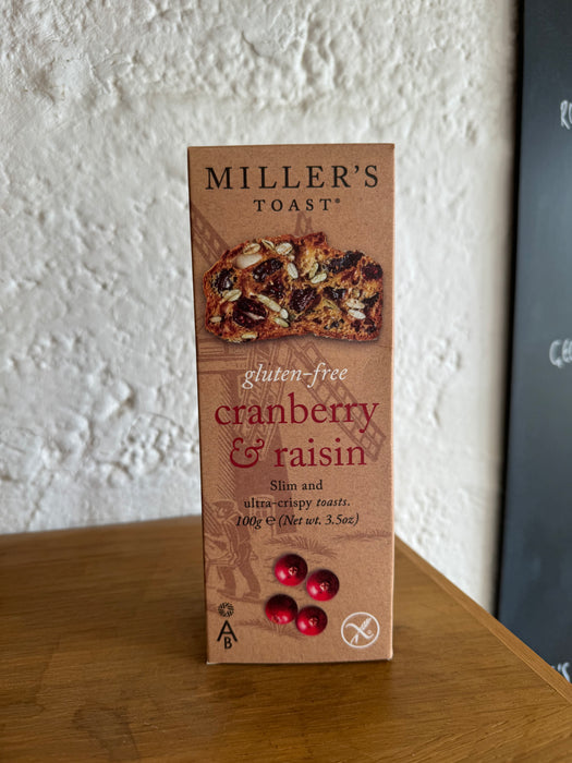 Gluten Free Cranberry & Raisin Toasts